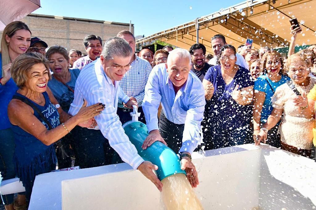 Inauguran Cepeda y Riquelme el pozo de agua La Fe en beneficio de 30 mil habitantes del poniente de la ciudad