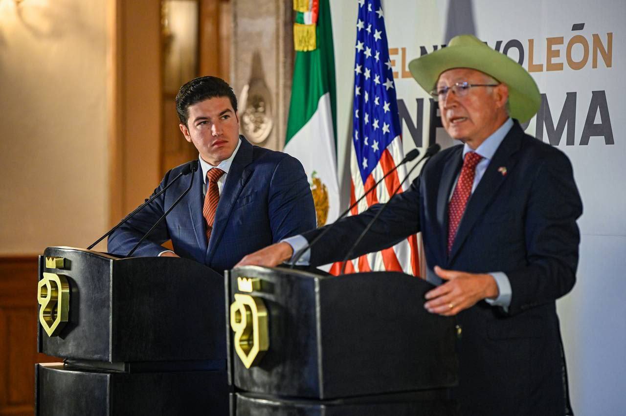 Reafirman Samuel García y Ken Salazar trabajo conjunto entre NL – EU