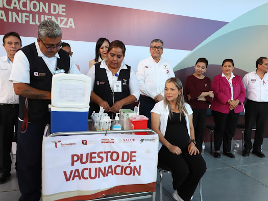 Arranca Tamaulipas campaña de vacunación simultánea contra la influenza y Covid-19