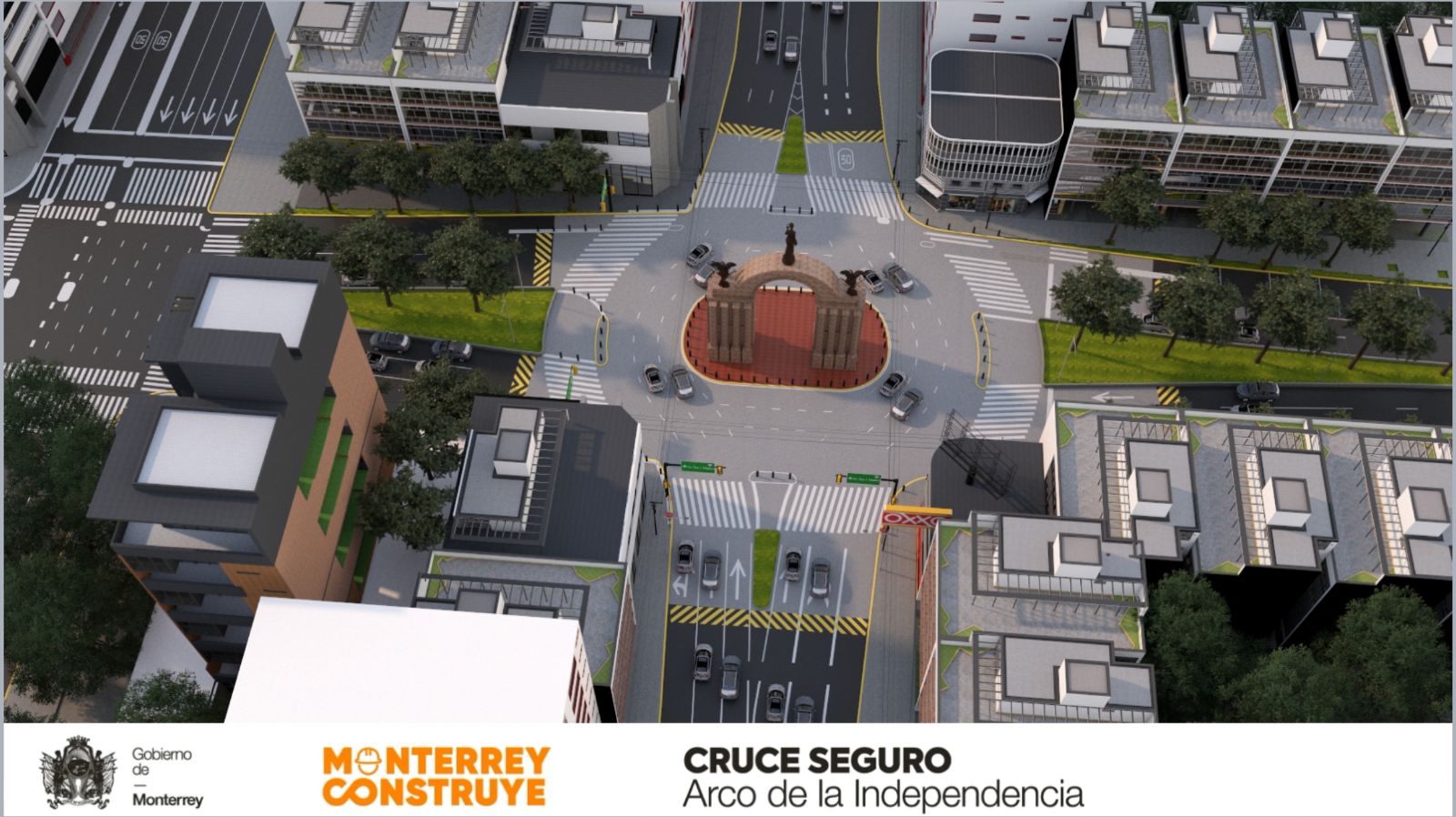 Anuncia Gobierno de Monterrey apertura de vialidad en zona del Arco de la Independencia