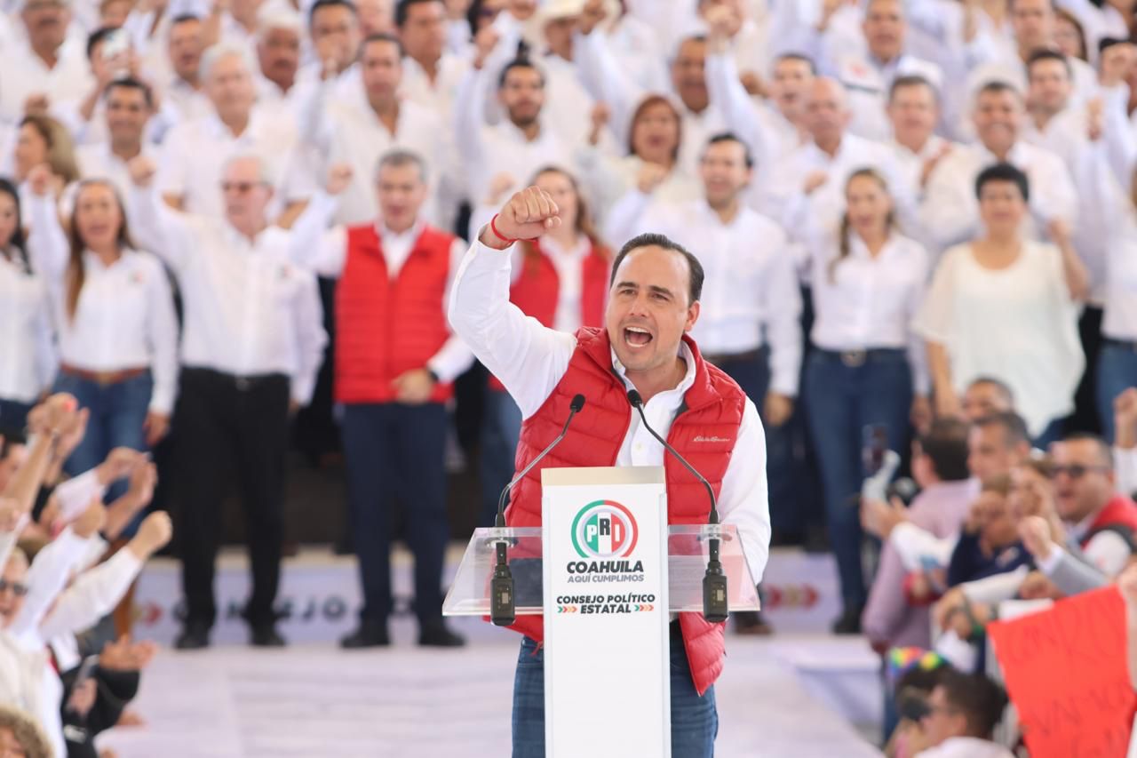 Vamos con todo a ganar por el bien de Coahuila: Manolo Jiménez