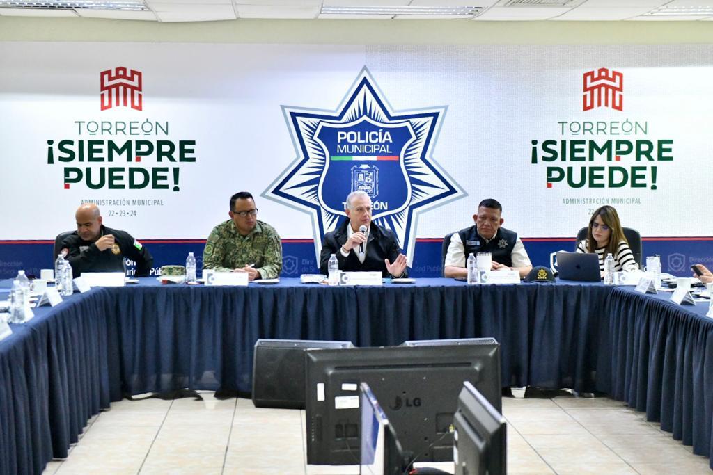 Revisa mesa de seguridad de Torreón indicadores generales de seguridad y acuerdan nuevas acciones para eventos deportivos masivos