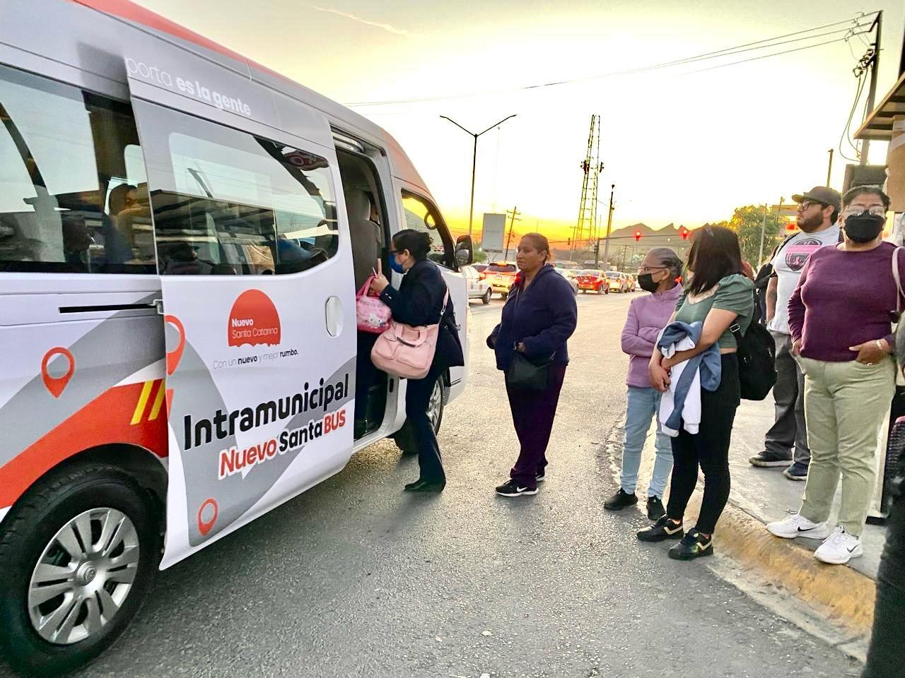 Inicia operaciones ruta santa bus intramunicipal en Santa Catarina