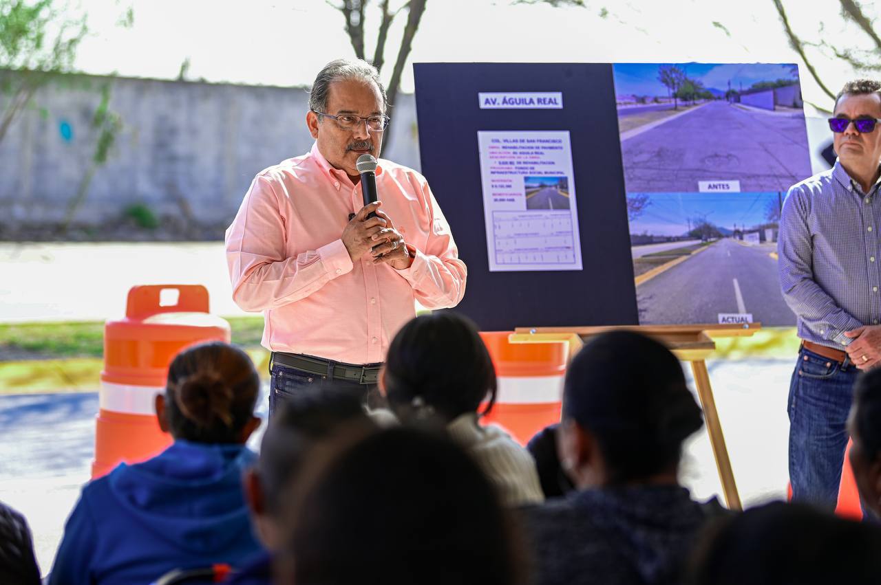 Transforma Escobedo Avenida Águila Real; avanzan obras del circuito vial Zona Norte