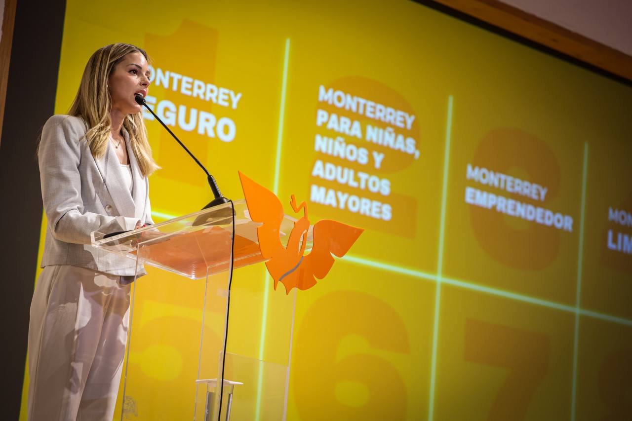 Presenta Mariana Rodríguez primer eje de plan de trabajo: “Monterrey Seguro”