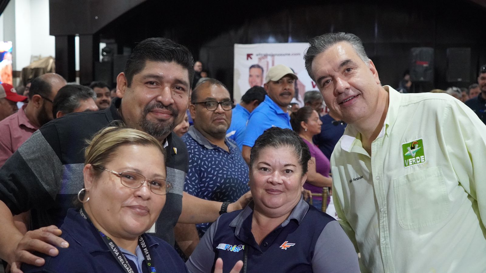 Se comprometen Waldo Fernandez y Judith Díaz a luchar por los trabajadores de Nuevo León