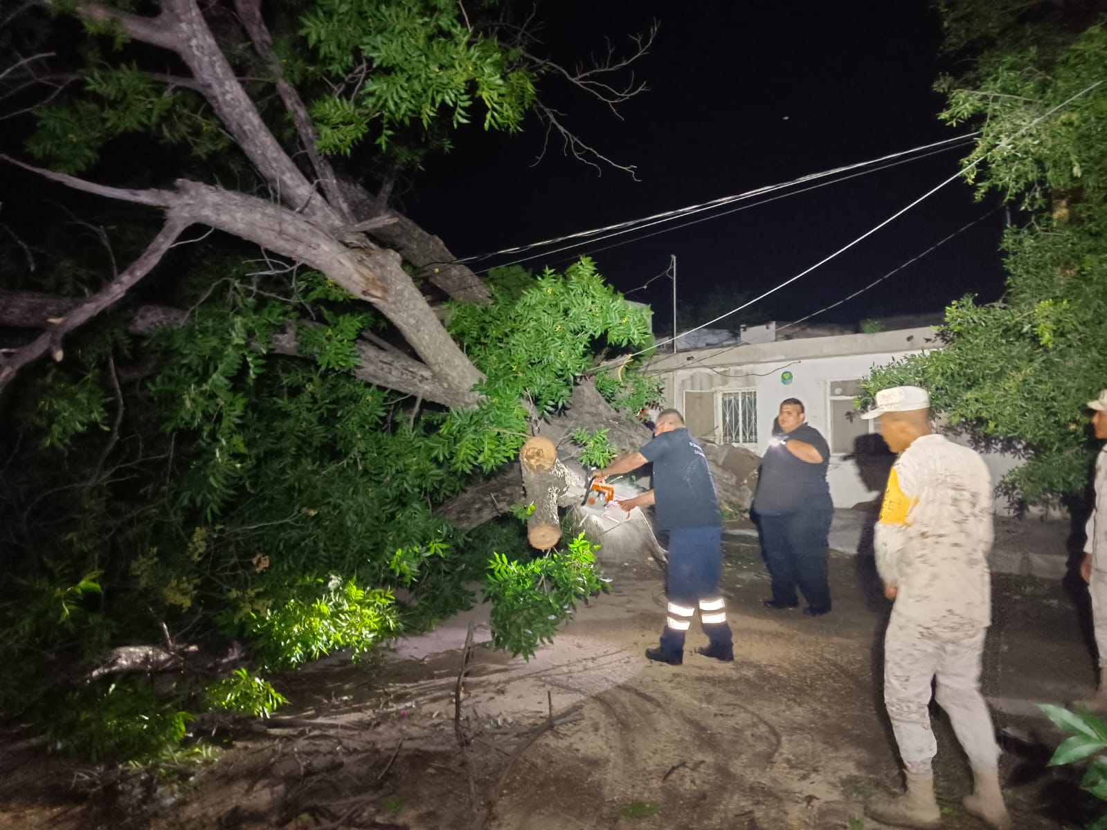 Operativo permanente de Protección Civil de Sabinas por tormenta; hoy continúan pronósticos de lluvias