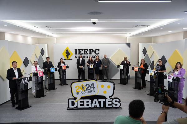 Confrontan en IEEPCNL ideas en debate por Alcaldía de Escobedo