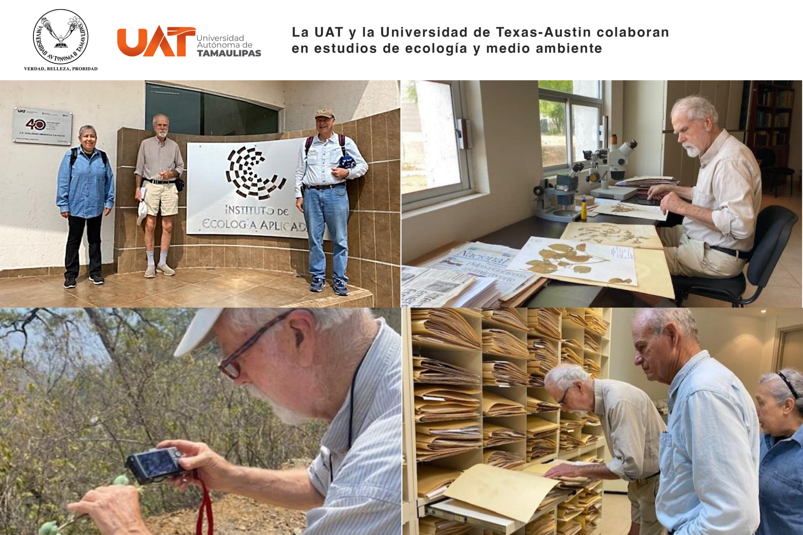 La UAT y la Universidad de Texas-Austin colaboran en estudios de ecología y medioambiente