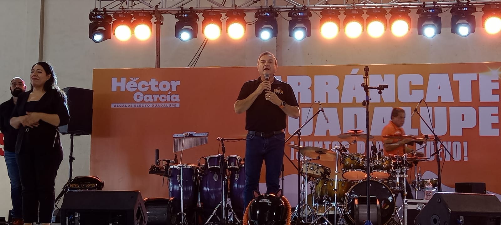 Héctor García García celebra triunfo electoral en Expo Guadalupe