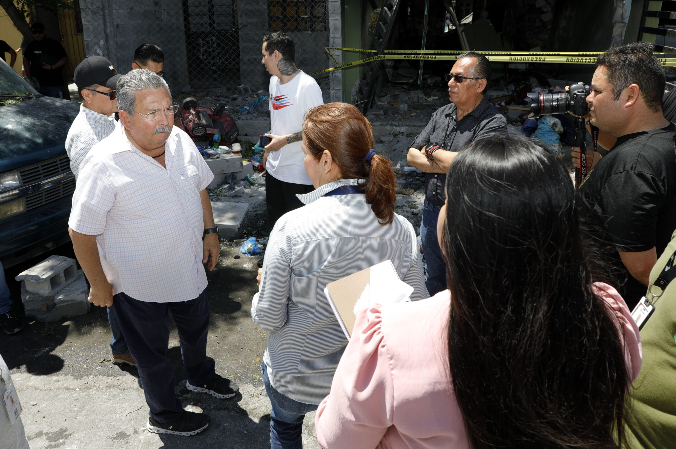 Apoya Escobedo a las familias afectadas por la explosión en San Marcos