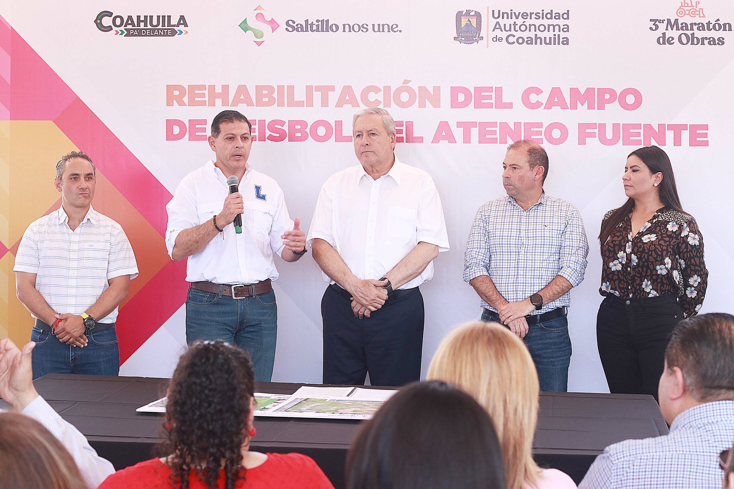 Inicia en la UAdeC la Rehabilitación del Campo de Béisbol de la Escuela de Bachilleres Ateneo Fuente