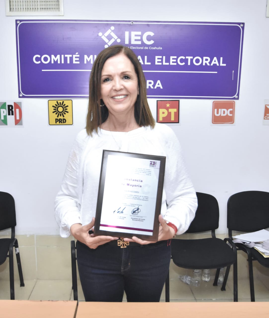 Recibe Sari Pérez Cantú constancia como alcaldesa electa de Frontera