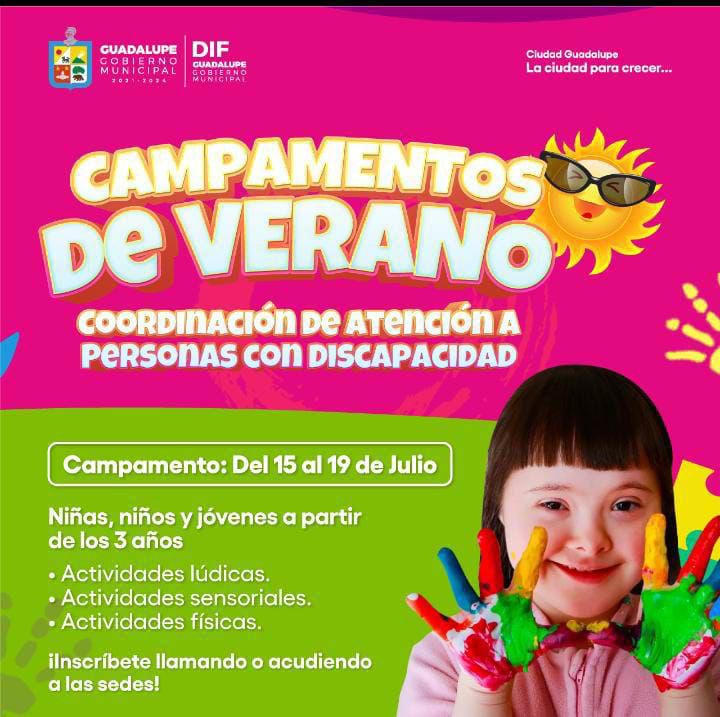 Invitan a campamentos de verano para niños, jóvenes y adultos mayores en Guadalupe