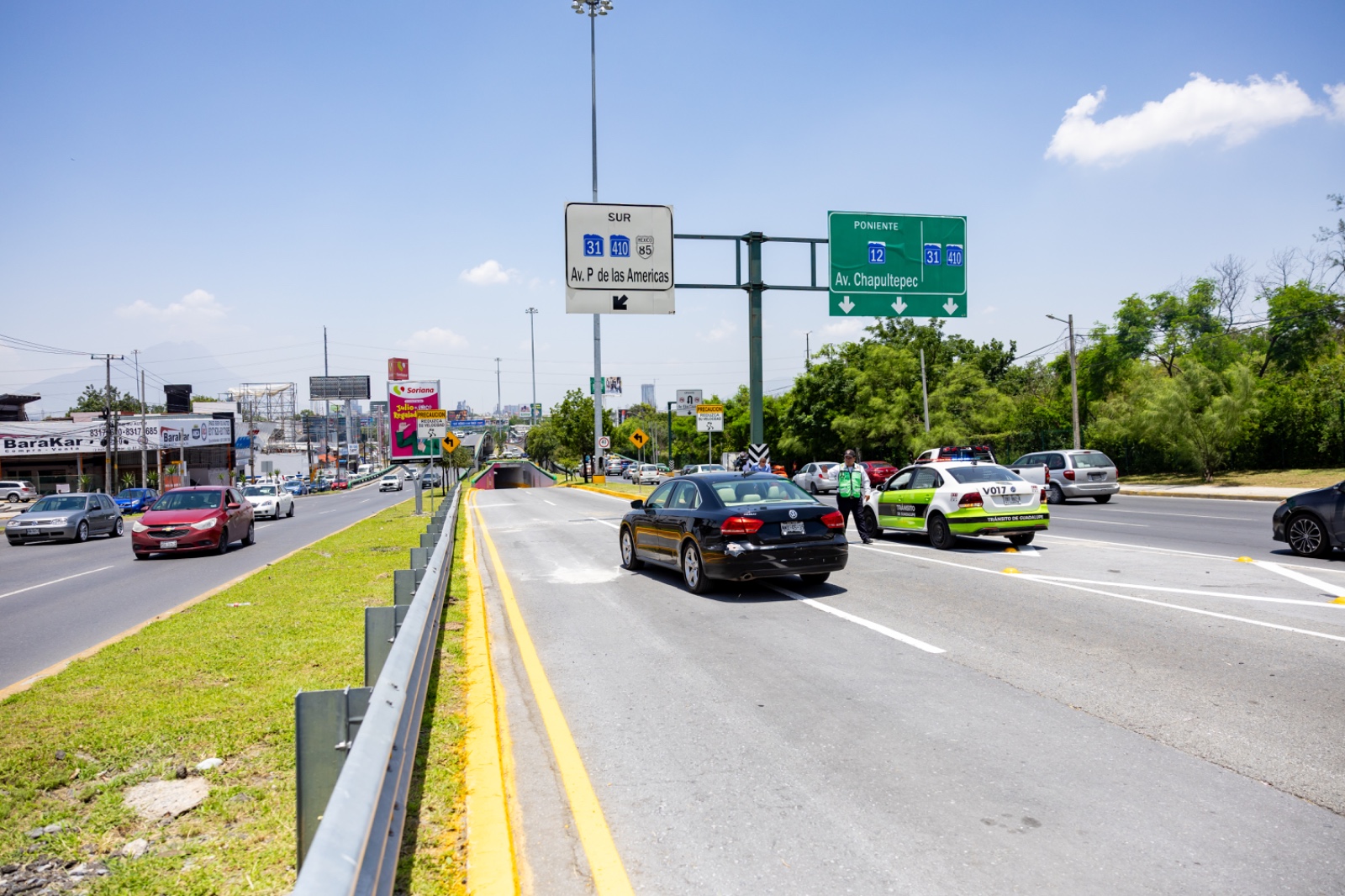 Reabren a la circulación paso deprimido en Avenida Las Américas