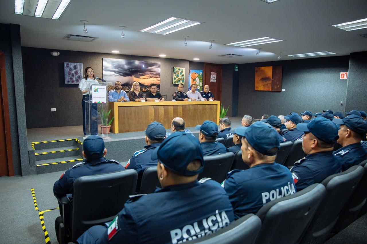 Destacan en Guadalupe disminución de delitos patrimoniales; reconocen a policías por acciones relevantes