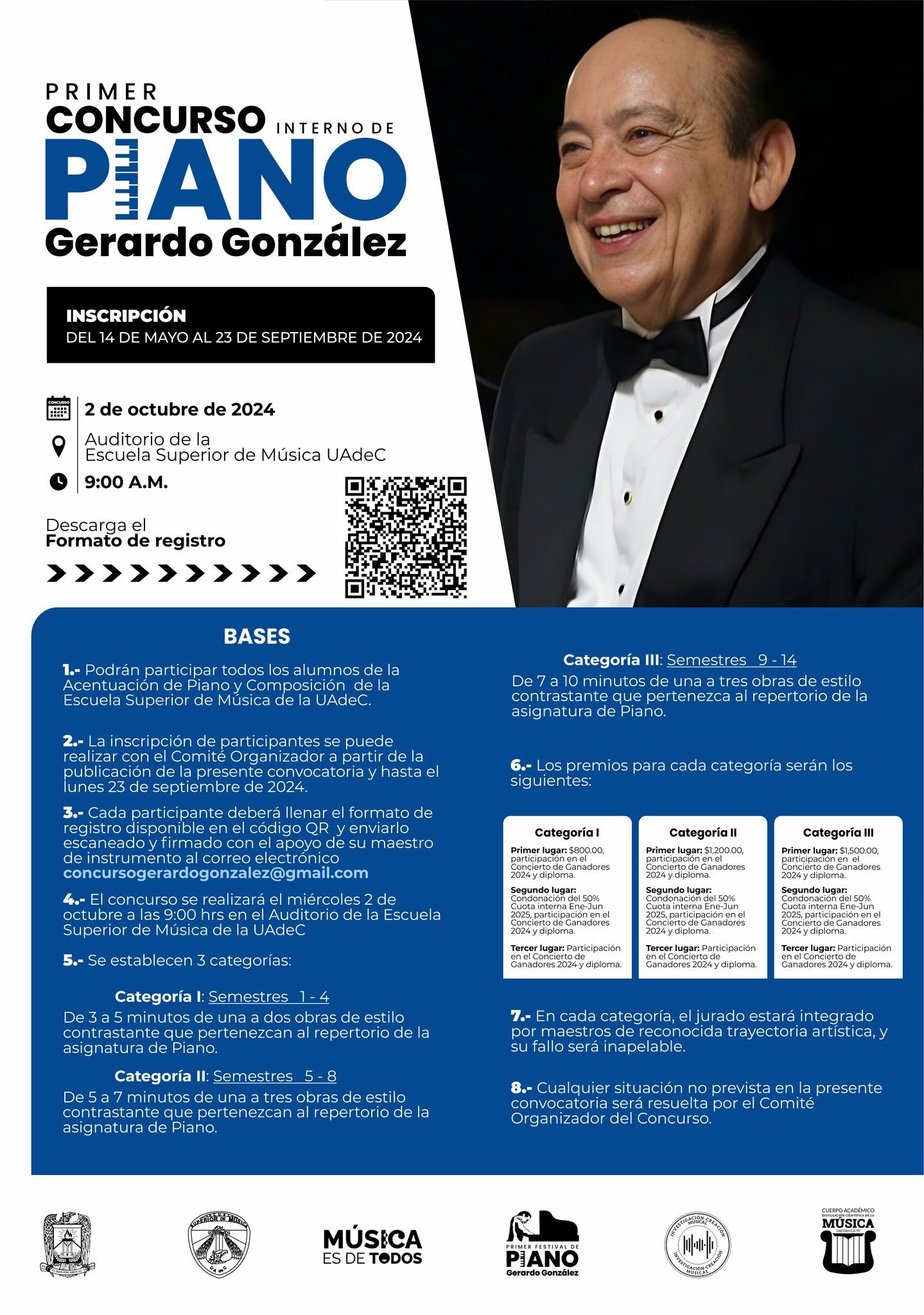 Realizará Escuela Superior de Música de la UAdeC su Primer Concurso Interno de Piano “Gerardo González” 