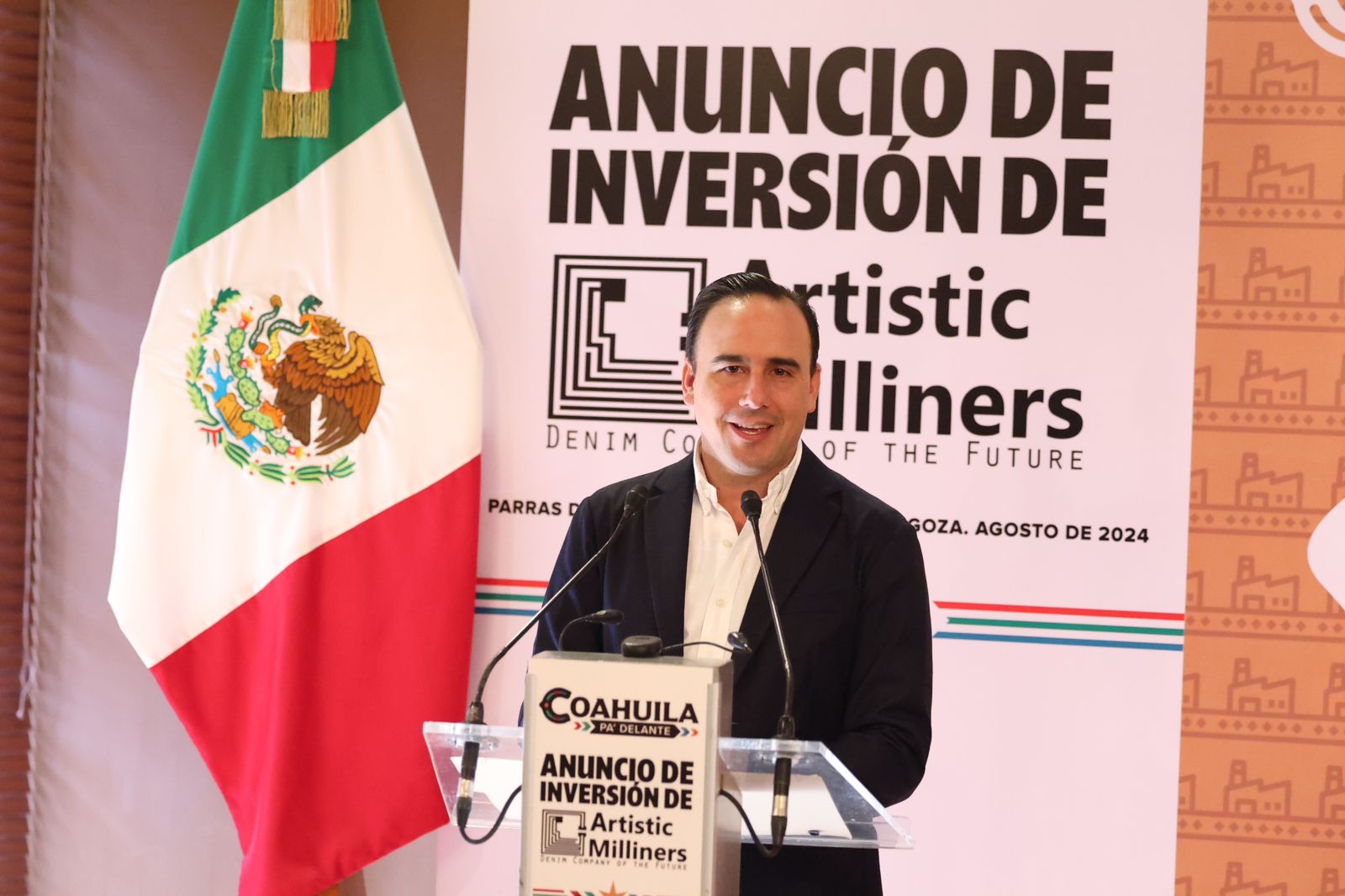 Anuncia Manolo Jiménez inversión de 700 mdp y cientos de empleos para Parras