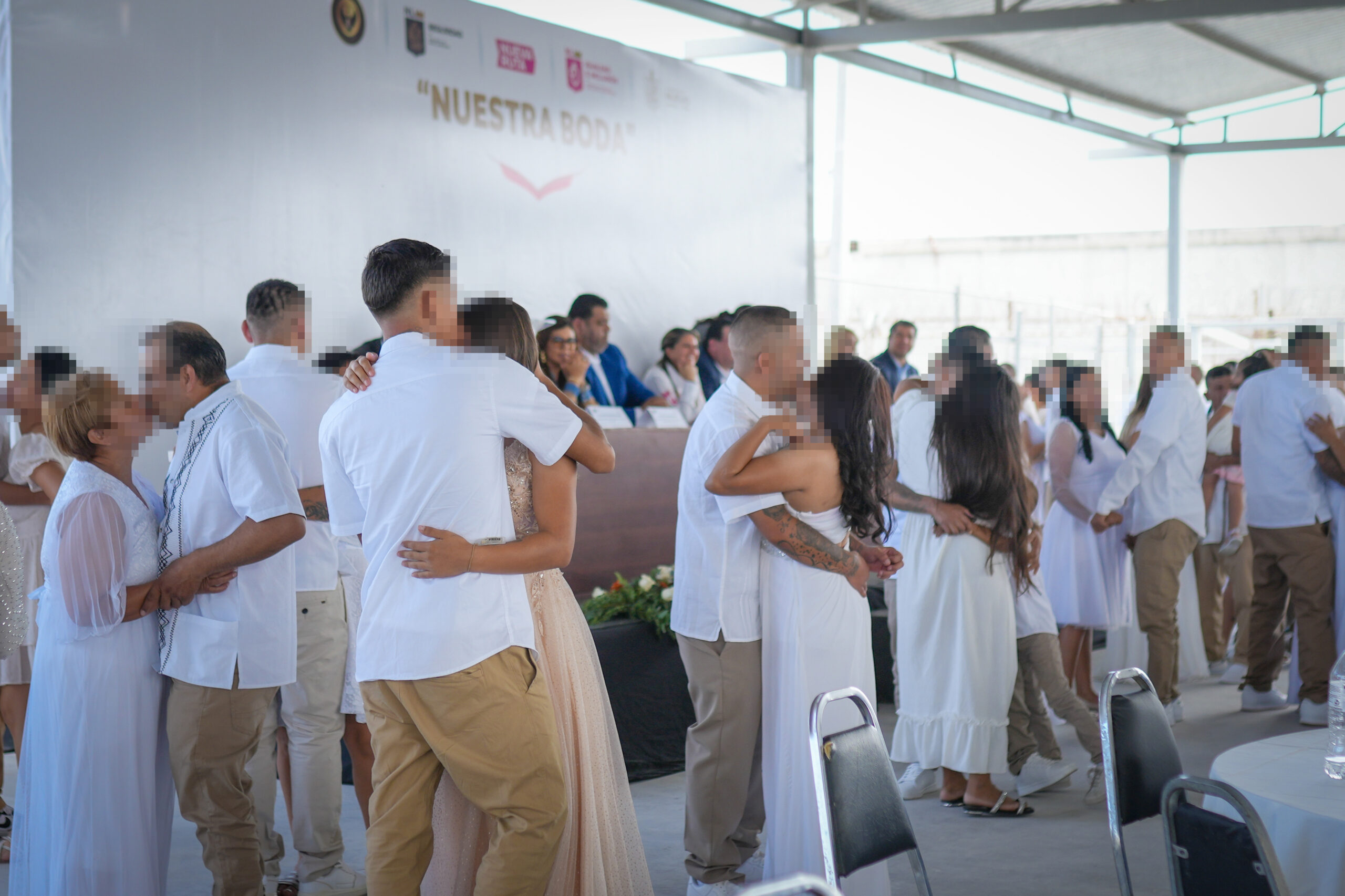 Celebran 29 parejas Boda Comunitaria en Penal de Apodaca