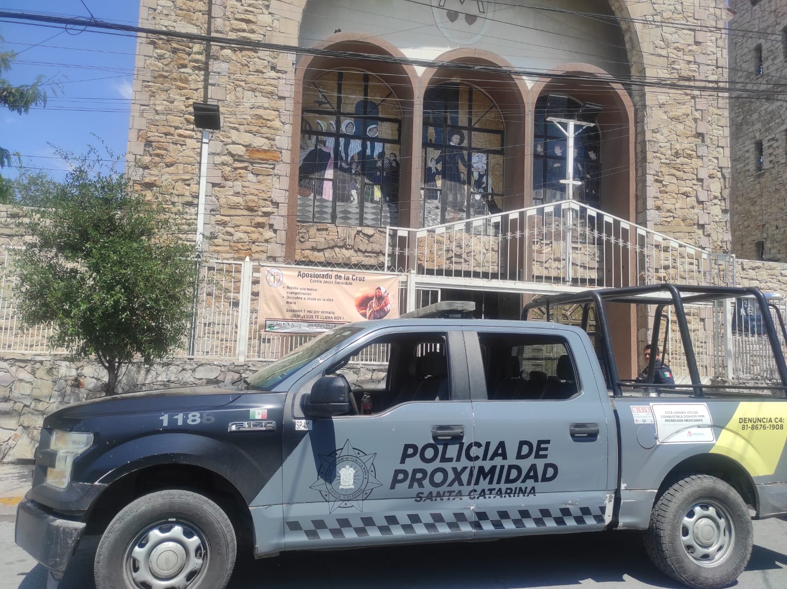 Anuncian operativo de seguridad en iglesias de Santa Catarina