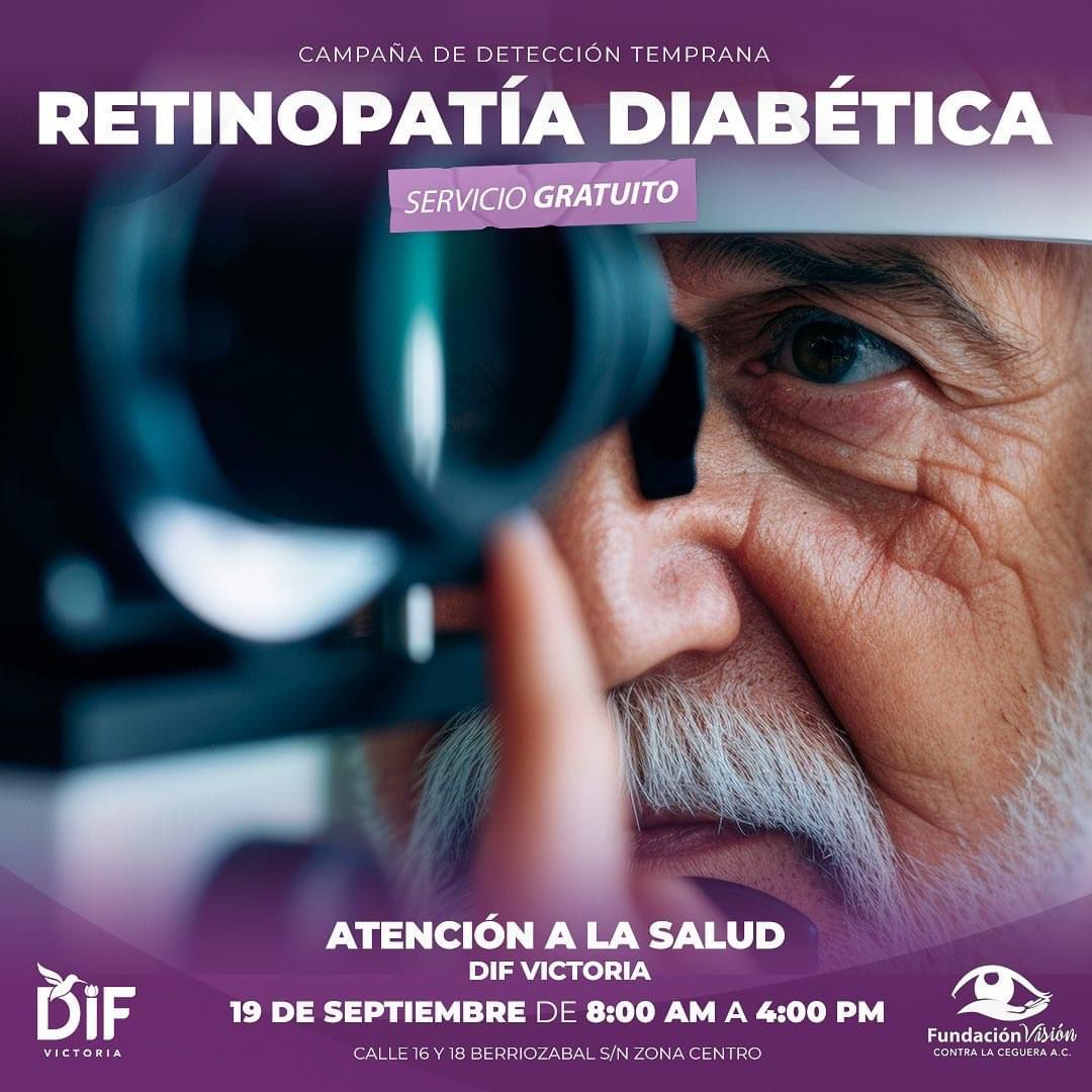 DIF Victoria ofrecerá campaña gratuita de Detección Temprana de Retinopatía Diabética