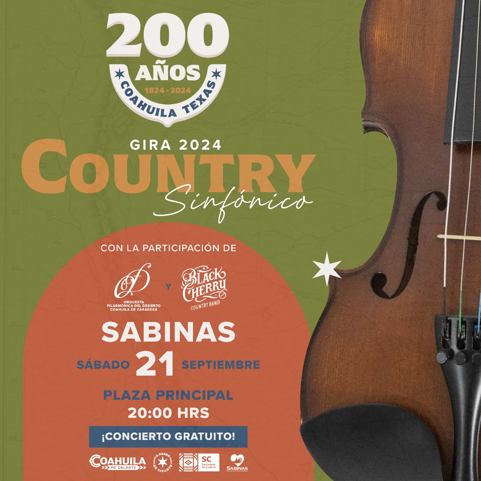 Invita Diana Haro a espectáculo Country y Sinfónica 2024 que llegan a Sabinas este sábado 21