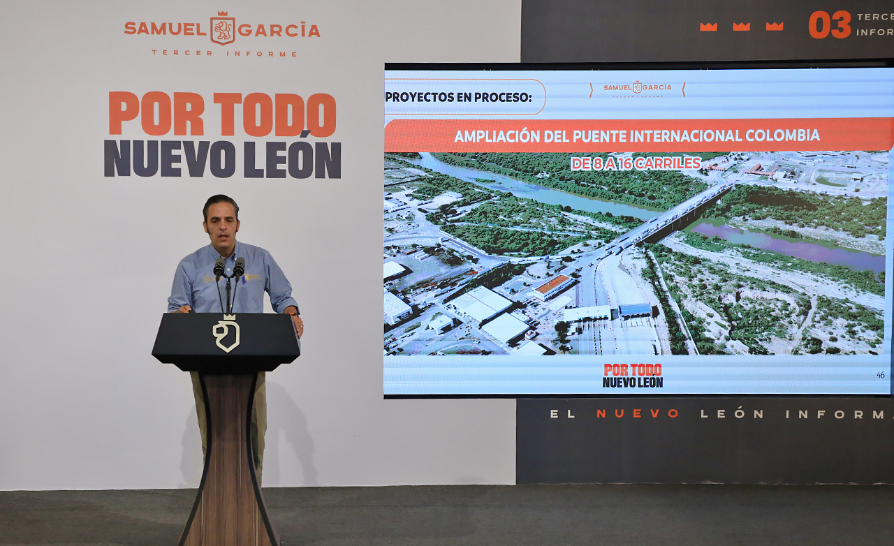 Impulsa Nuevo León construcción de 2 puentes fronterizos más en Puerto Colombia-Laredo