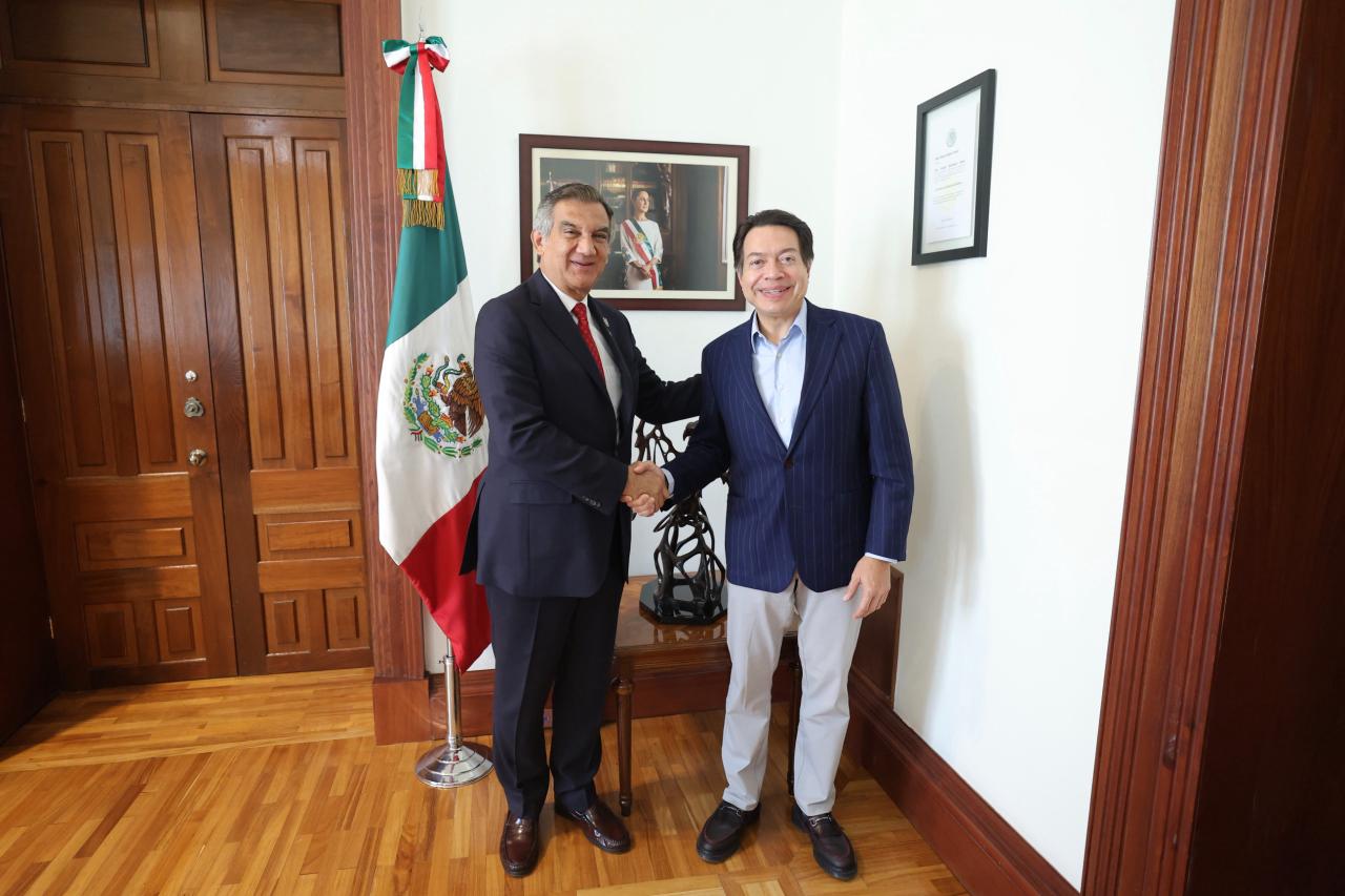 Américo Villarreal y Mario Delgado van juntos por más educación para Tamaulipas