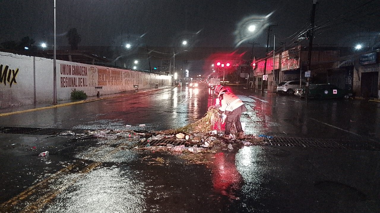 Protección Civil de Guadalupe supervisa y apoya a la población tras fuertes lluvias