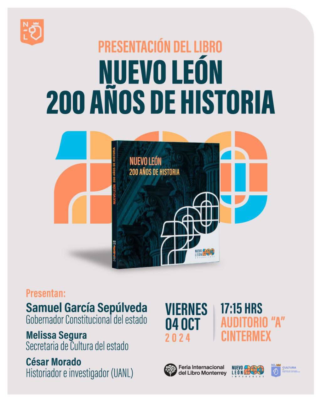 Presentará Samuel García libro por los 200 años de Nuevo León