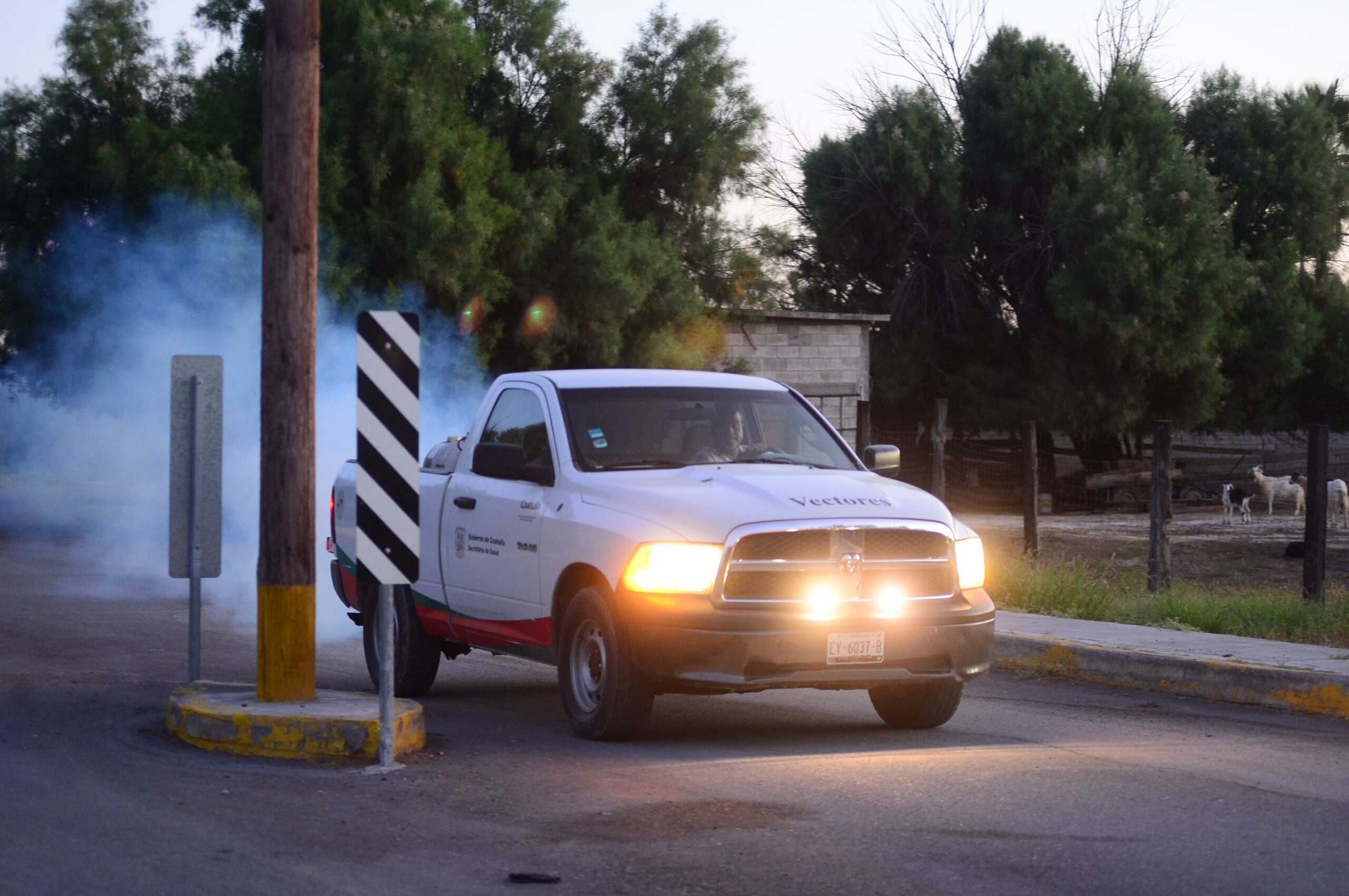 Secretaría de Salud de Coahuila refuerza campaña de fumigación contra el dengue en Región Centro