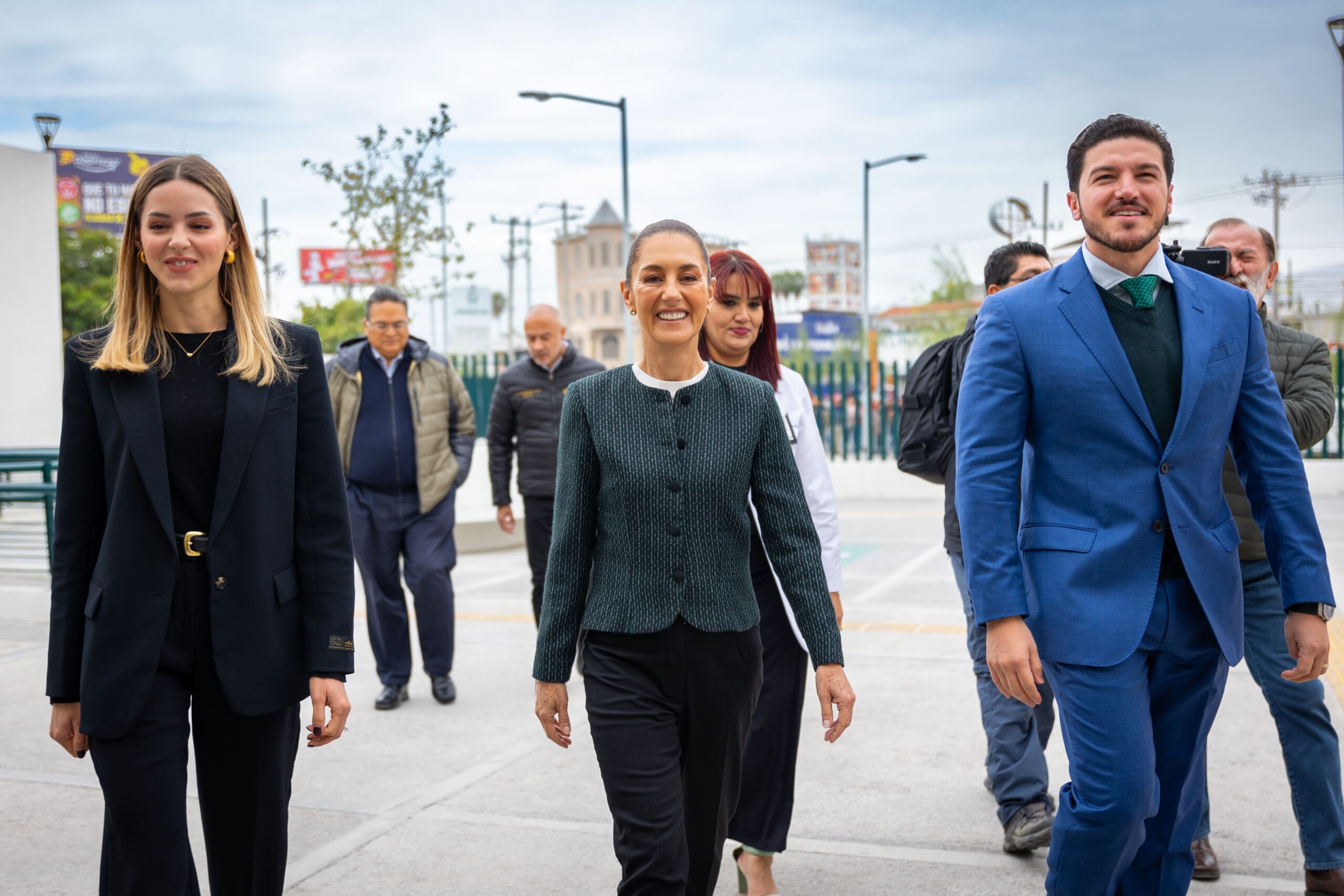 Anuncian Presidenta Claudia Sheinbaum y Gobernador Samuel García nuevo Hospital en Santa Catarina