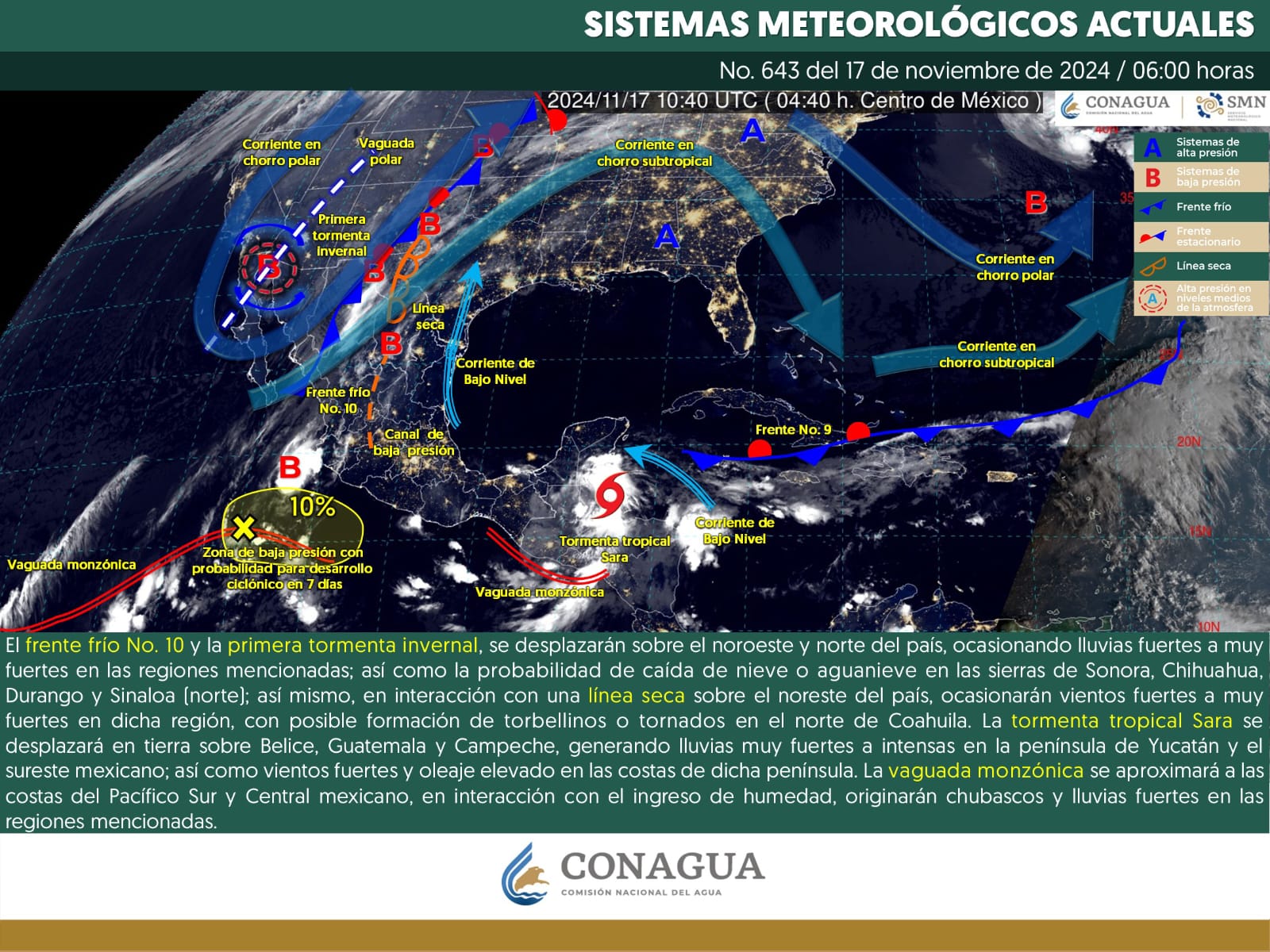 Se esperan lluvias y vientos fuertes en Coahuila