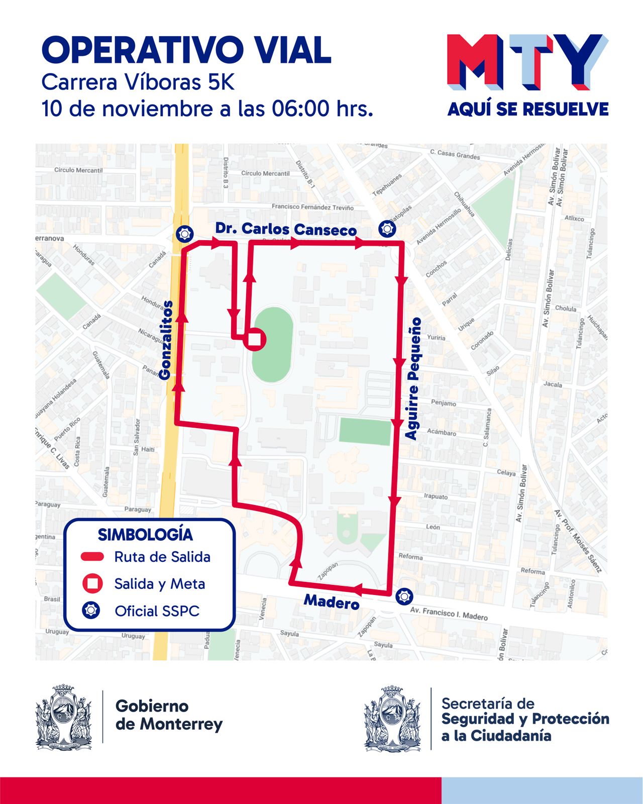 Anuncia Tránsito de Monterrey operativos mañana en la Macroplaza y zona médica de la UANL