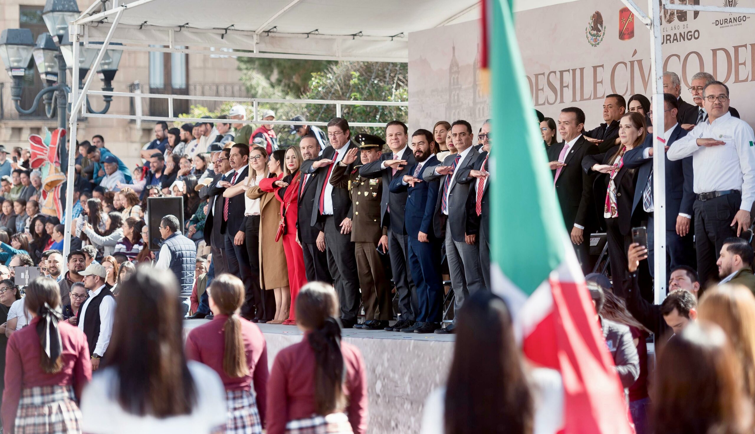 Conmemora Gobernador Esteban Villegas 114 Aniversario de la Revolución Mexicana; reconoce valor y patriotismo de los duranguenses