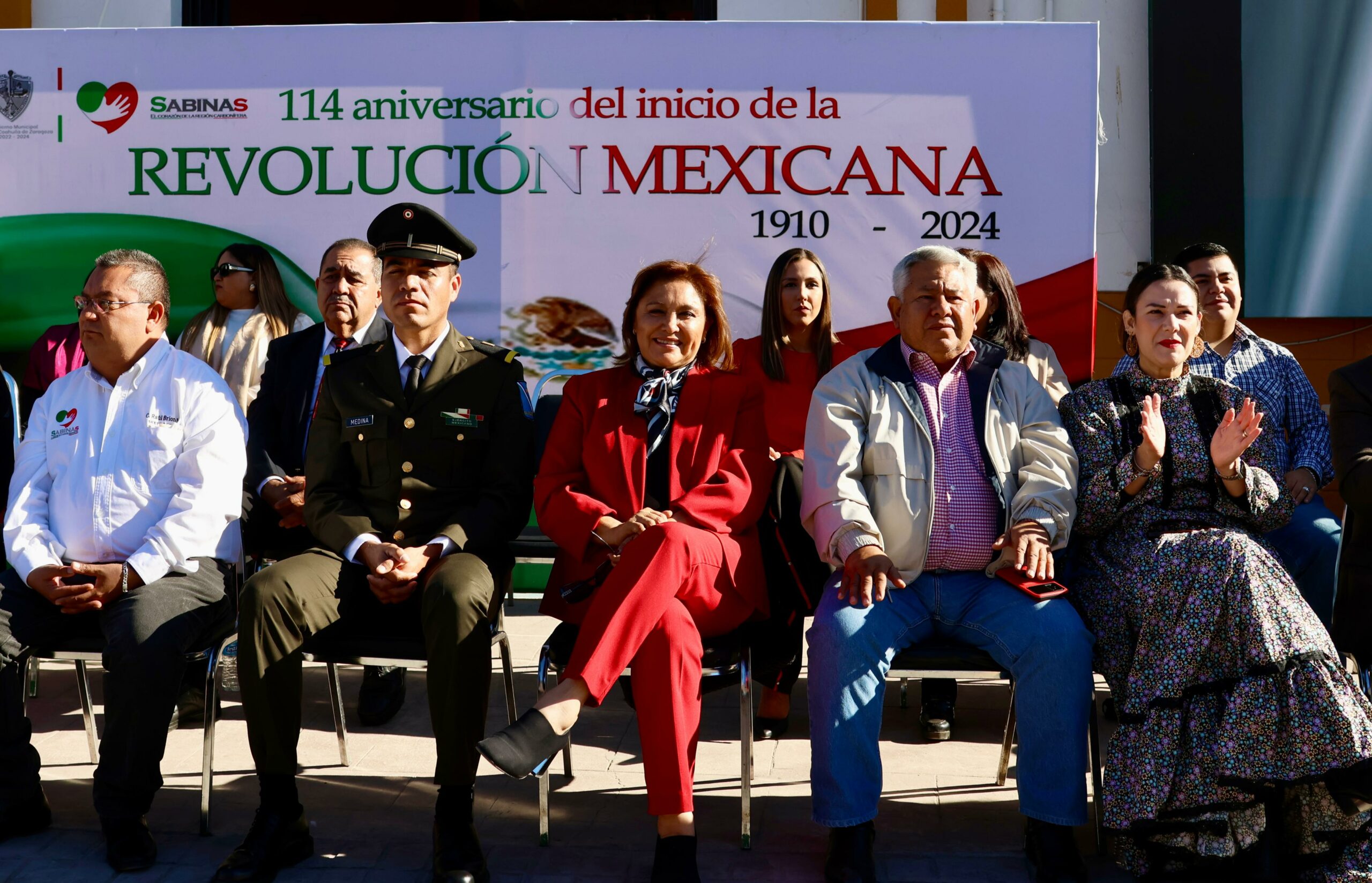 Sabinas conmemora el 114 aniversario del inicio de la Revolución Mexicana