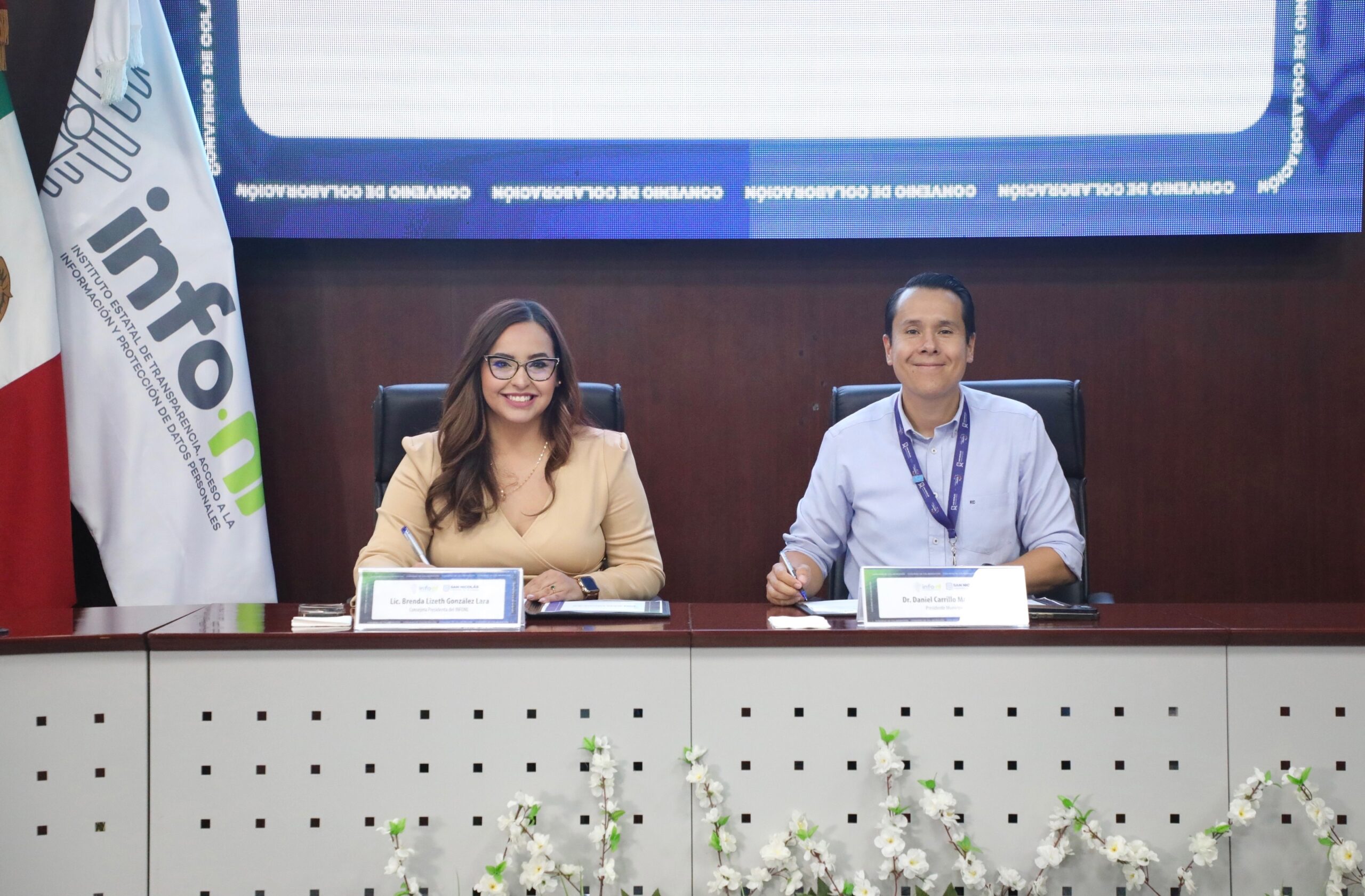 Suscribe INFONL Convenio con Municipio de San Nicolás