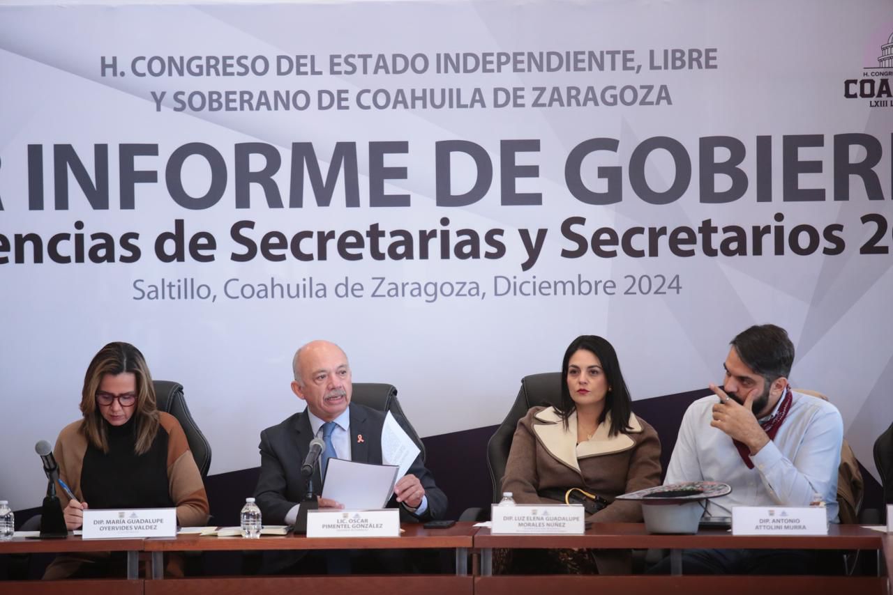 Concluyen con éxito comparencias Secretarios del gabinete de Manolo Jiménez