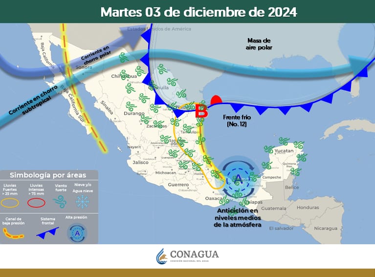 Se pronostican chubascos y descenso de temperatura en Coahuila