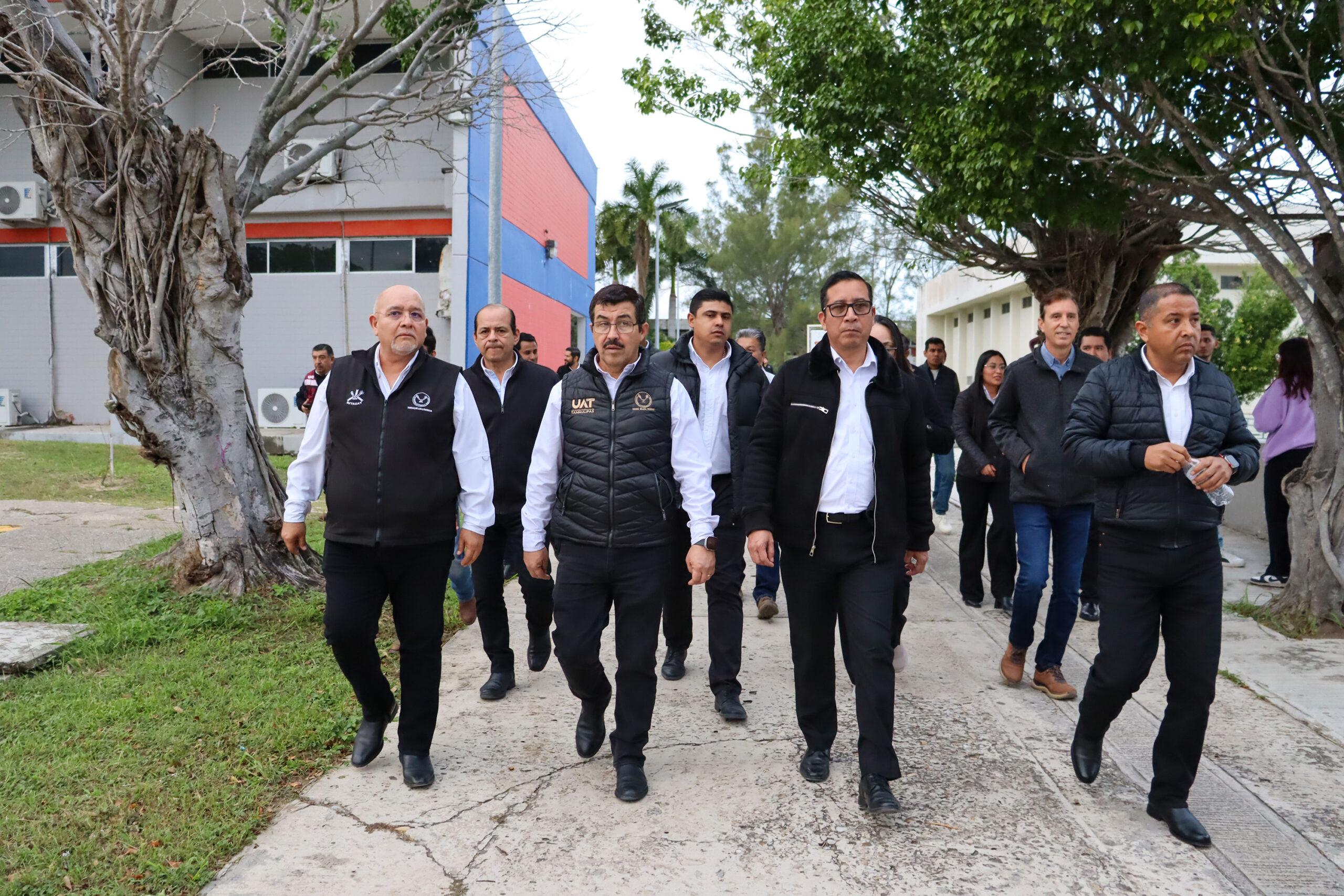 Dámaso Anaya, Rector de la UAT supervisa en el Campus Sur obras de infraestructura