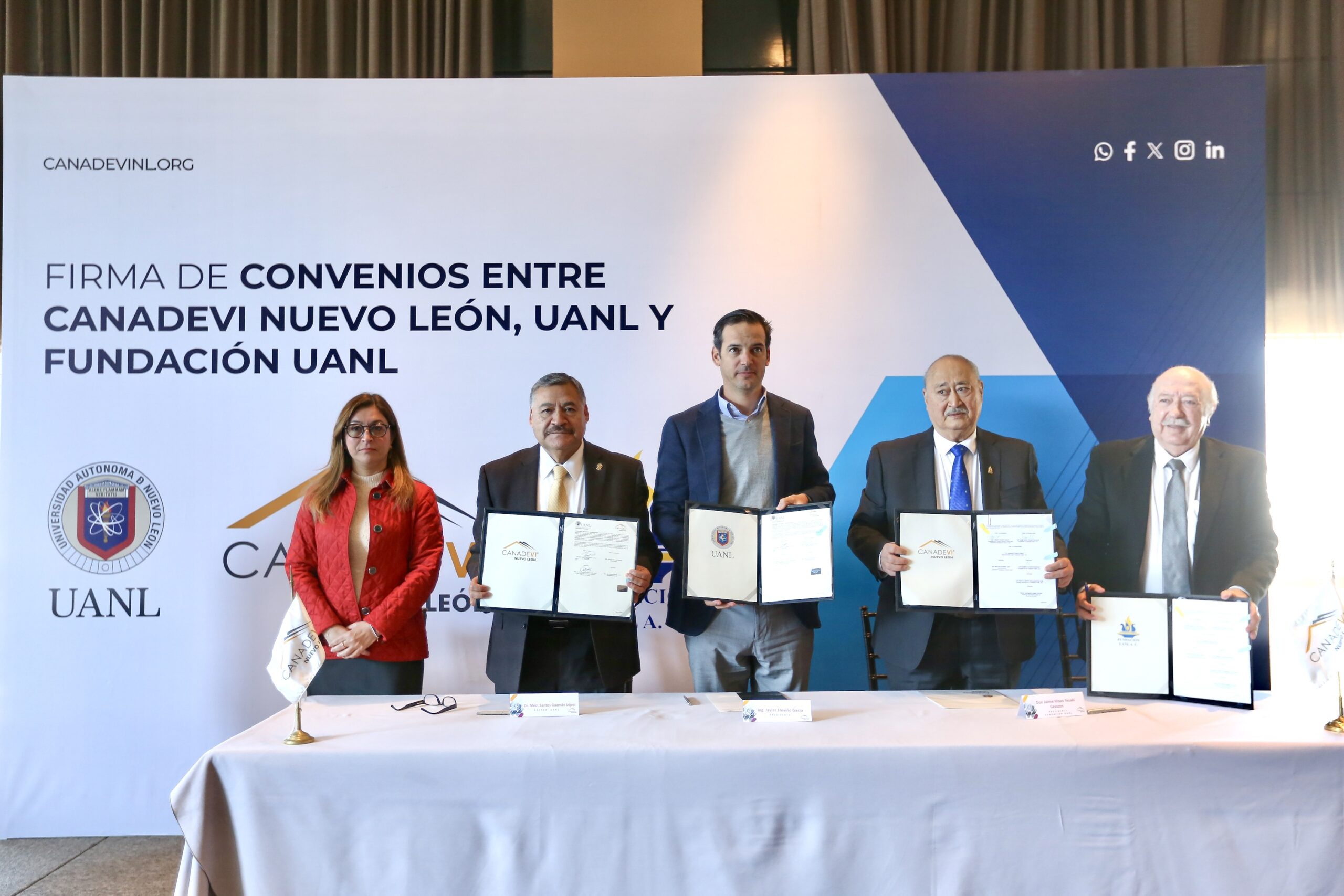 UANL y CANADEVI firman convenio que consolidará sector inmobiliario