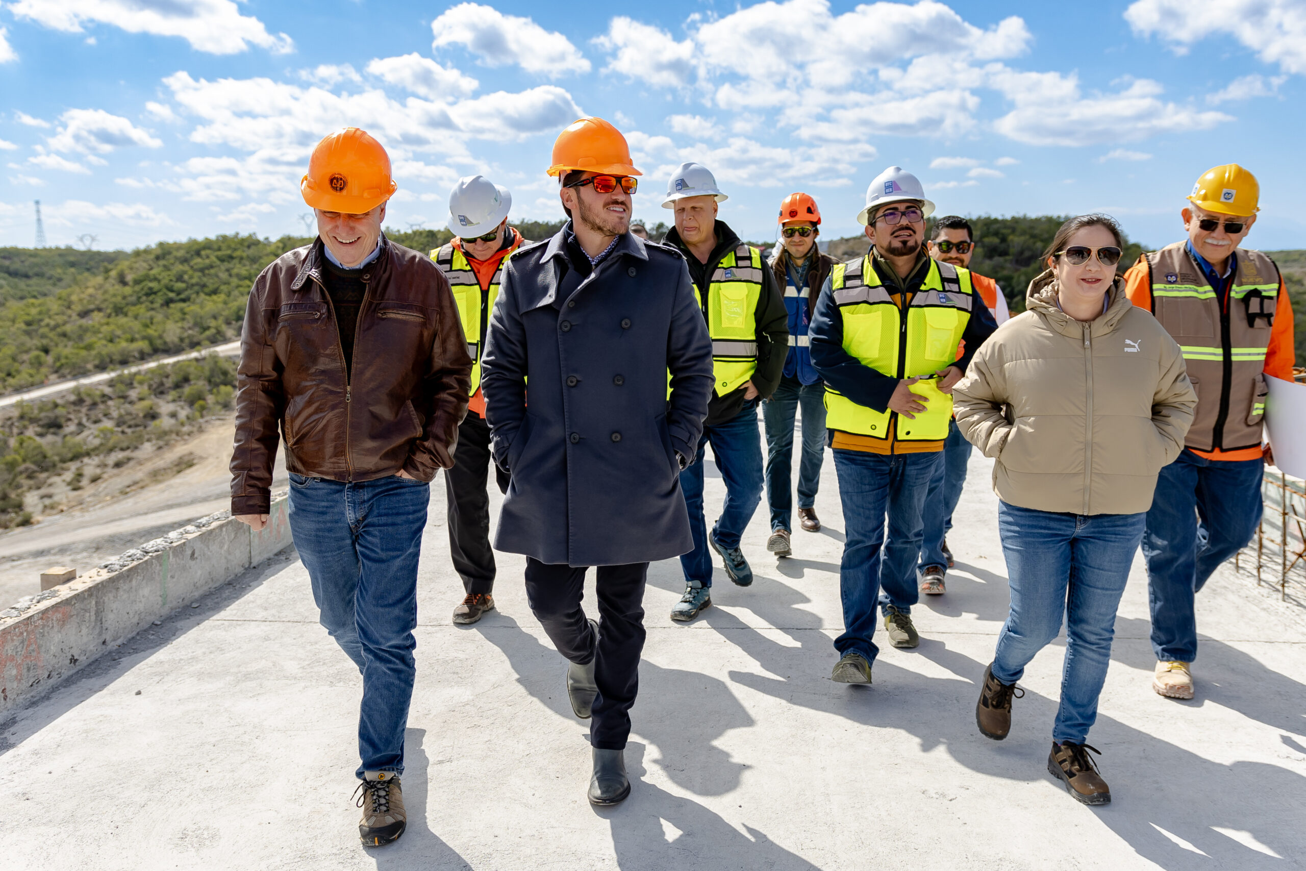 Supervisa Samuel García trabajos de conclusión de la cortina de la Presa Libertad