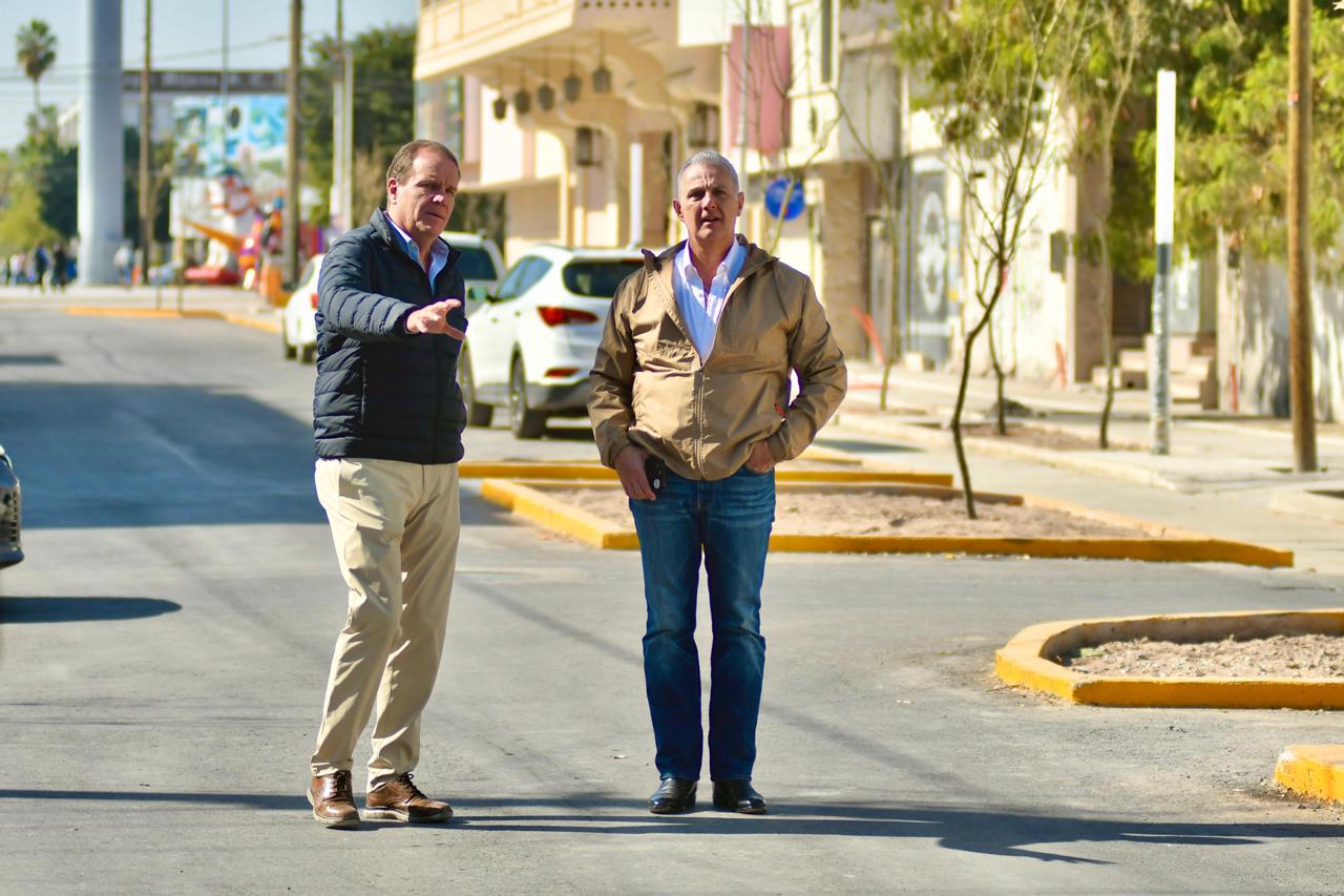 Román Cepeda supervisa la obra del Corredor Matamoros  