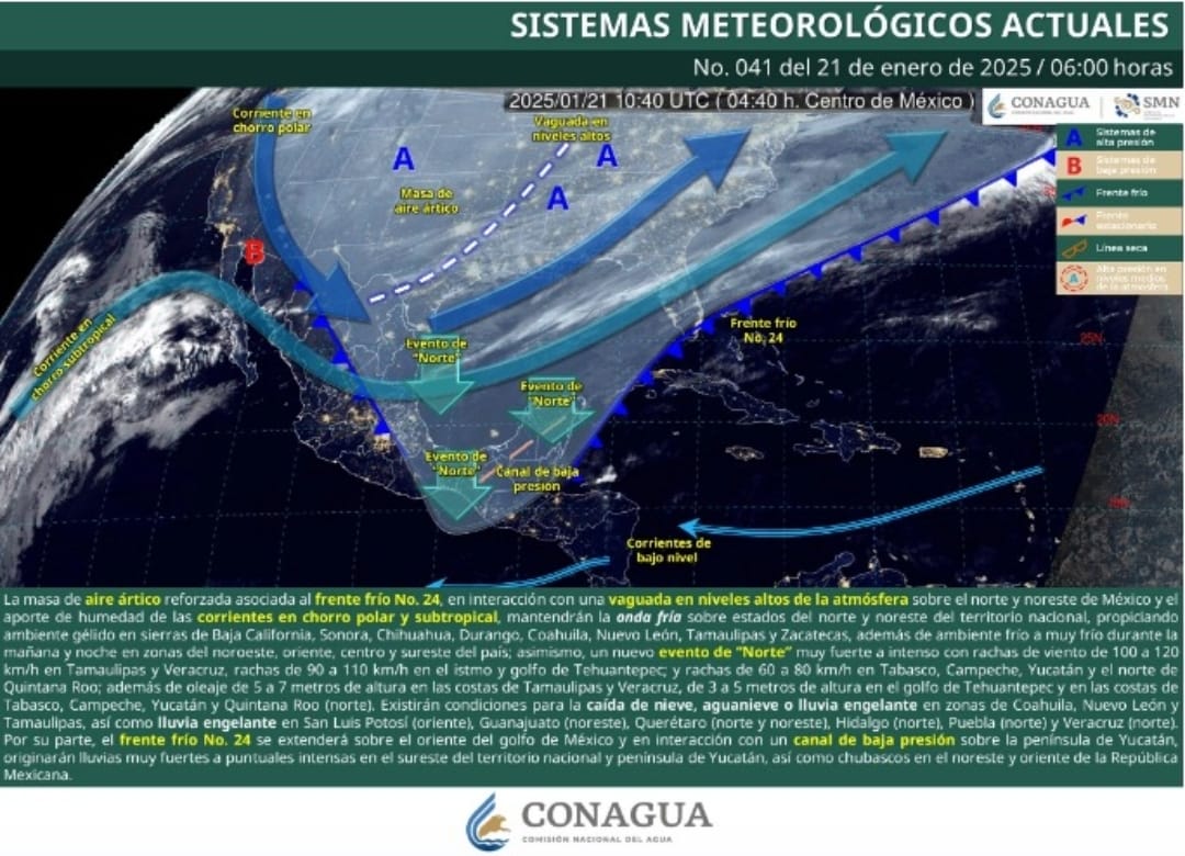 Se mantienen las bajas temperaturas en Coahuila