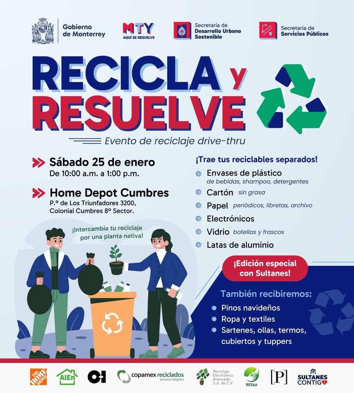Invita Monterrey a evento “Recicla y Resuelve” en la zona Cumbres