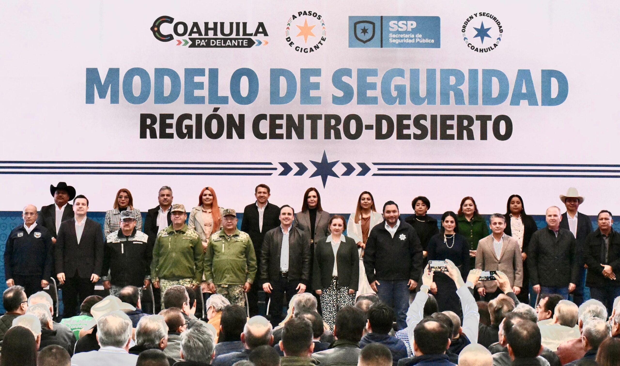 Carlos Villarreal y el Gobernador Manolo Jiménez presentan Modelo de Seguridad para la Región Centro-Desierto