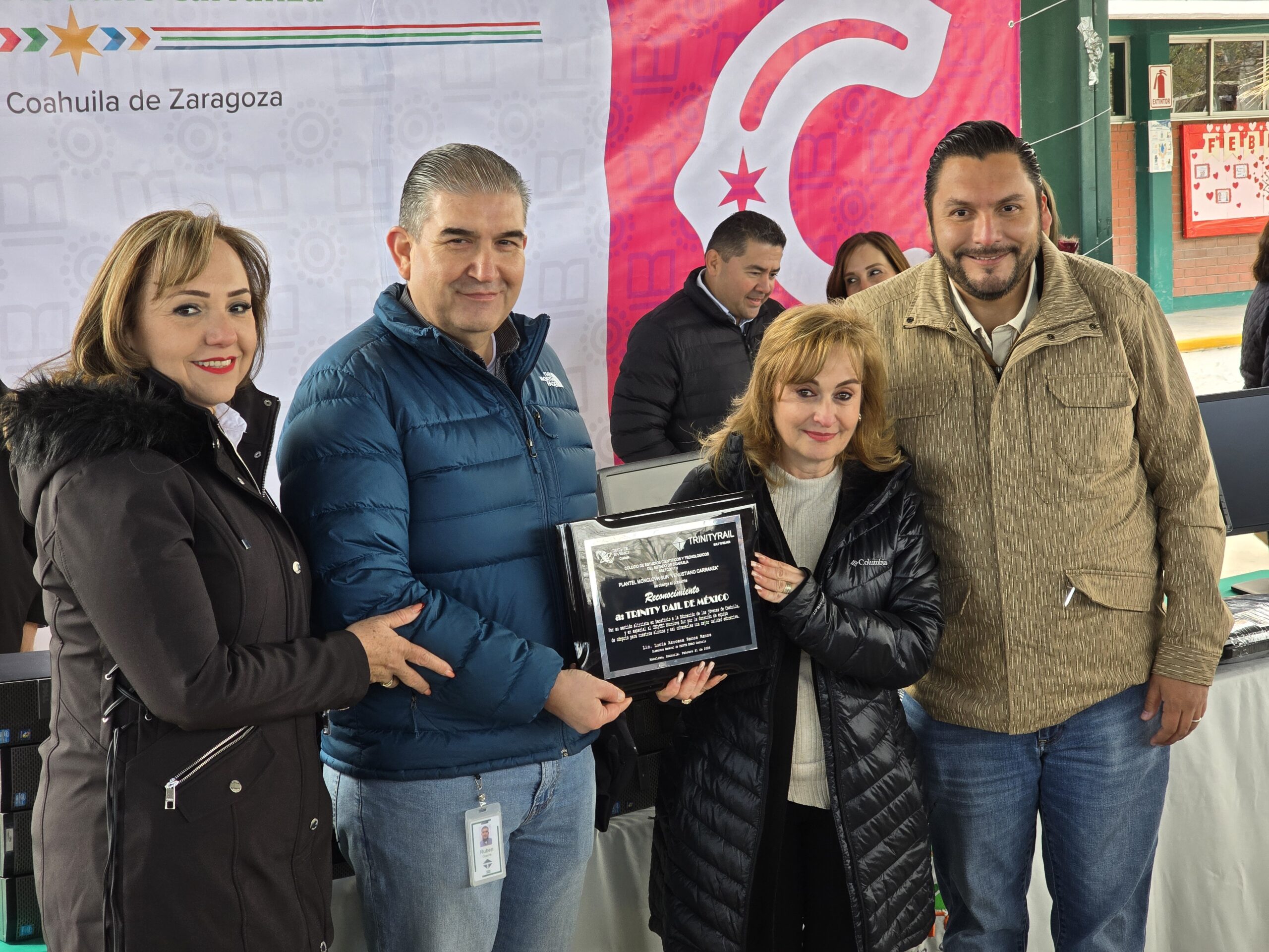 Reconoce Carlos Villarreal a Trinity Rail por su apoyo a CECYTEC Sur