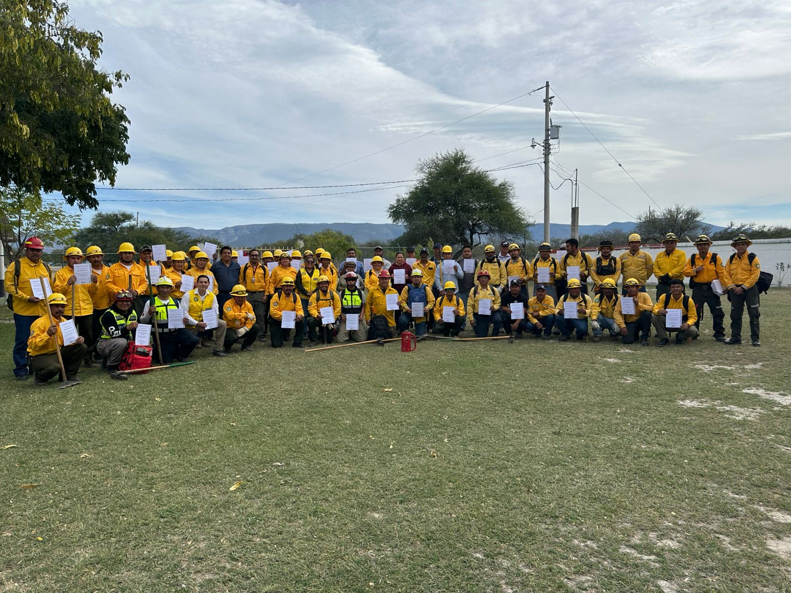 Capacitan a brigadistas rurales para la temporada de incendios forestales 2025