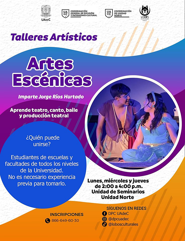 Descubre tu Talento en el Taller de Artes Escénicas de la UAdeC Unidad Norte