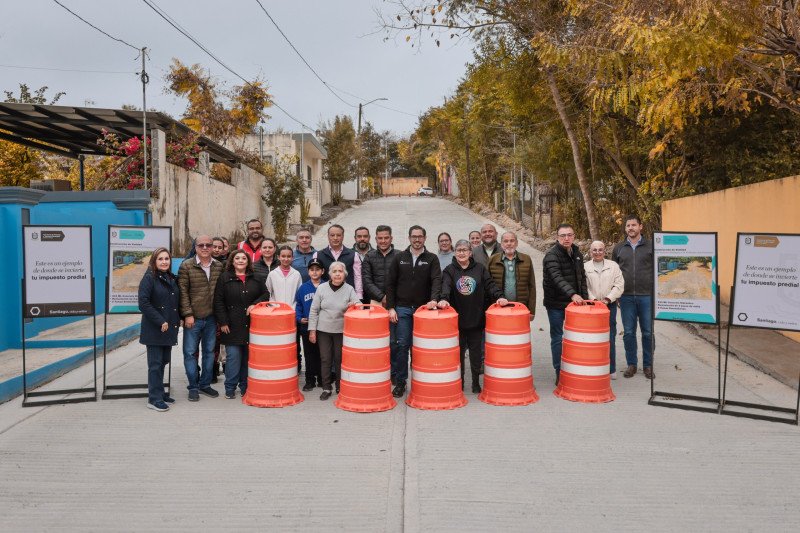 Entrega David de la Peña más obras en beneficio de la comunidad